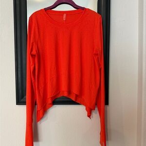 FP Movement by Free People Bright Red Long Sleeve Top
